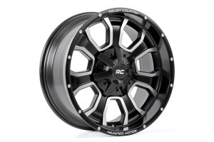Ford F-150 Lightning Wheel - Rough Country - 93 Series, One-Piece - Machined Black - '22-'23 Ford F-150 Lightning Wheel - Rough Country - 93 Series, One-Piece - Machined Black - '22-'23